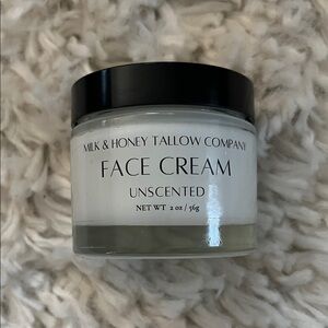NWT Milk & Honey Tallow Company Face Cream Unscented